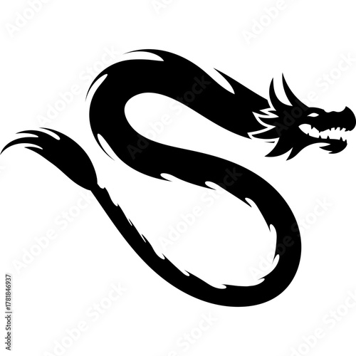 Lunar Dragon Silhouette