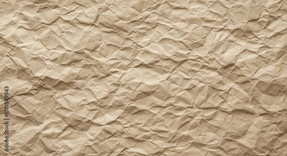 Obraz premium Brown wrinkled paper texture isolated PNG with Transparent Background