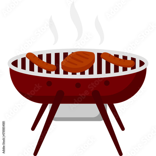 BBQ Party Illustration