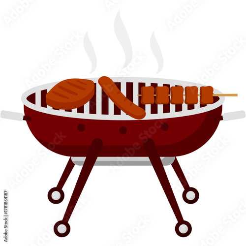 BBQ Party Illustration