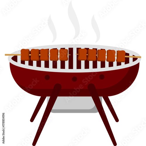 BBQ Party Illustration