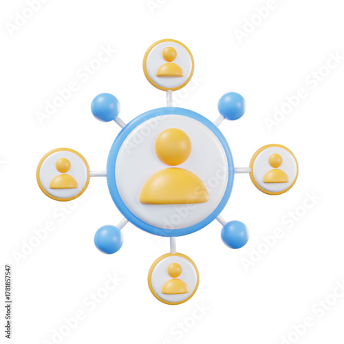 Network of People Connecting and Collaborating in a Digital World - Business and Social Interaction