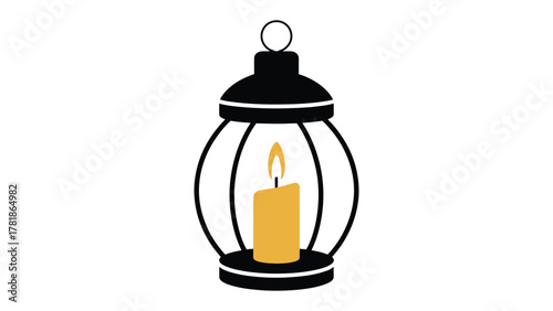 Illuminating Lantern: A classic lantern casts a warm glow, its candle flickering within. It's a symbol of light and guidance, perfect for evoking a sense of calm and nostalgia.
