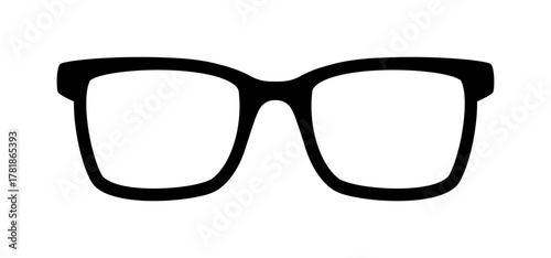 Silhouette einer Brille