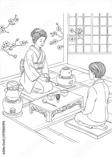 tea drinking tradition in Japan