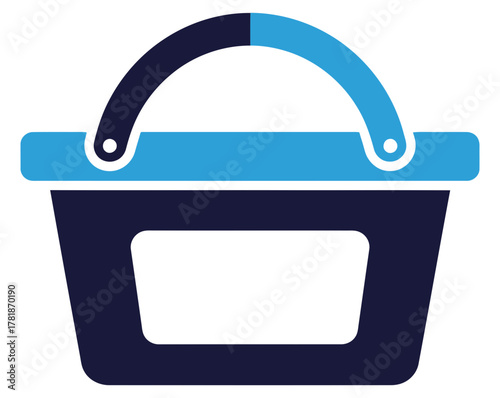 Stylized fish skeleton logo with blue accents, a modern and eyecatching design