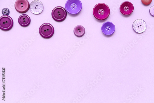 Different buttons on lilac ...