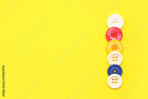 Different colorful buttons ...