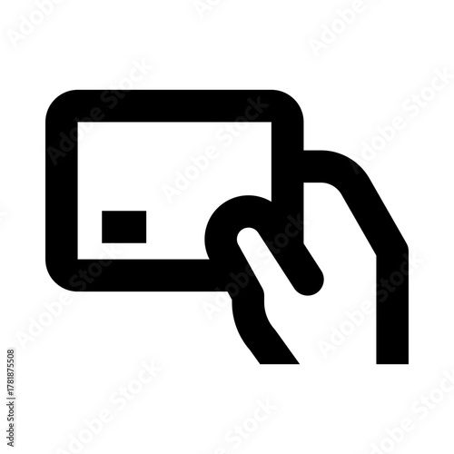 Contactless Tap Payment Outline Icon