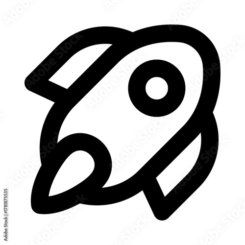 Startup Launch Outline Icon