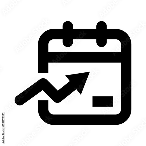 Planning Calendar Performance Line Icon