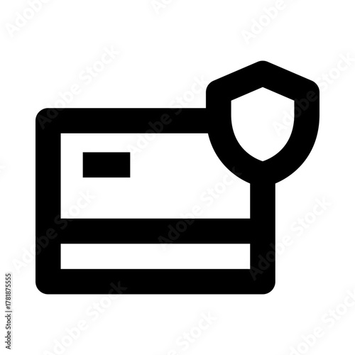 Financial Protection Card Outline Icon