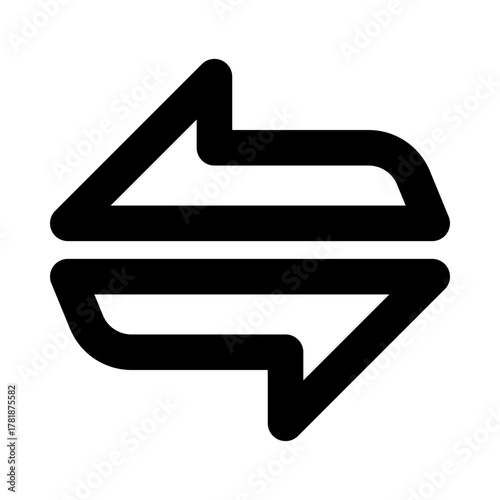 Trade Swap Exchange Line Icon