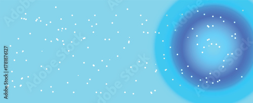 Cool Blue Cosmic Background With Scattered White Dots