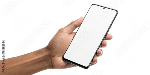 Hand Holding Smartphone Moc...