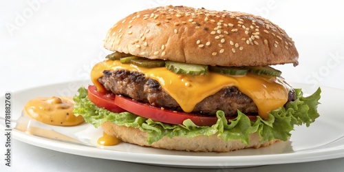 Juicy Cheeseburger Sesame B...