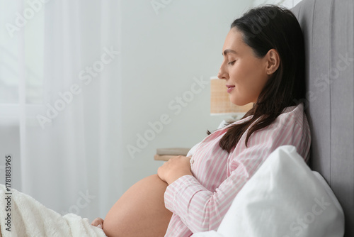 Beautiful young pregnant wo...