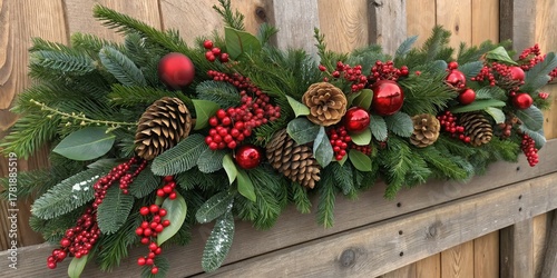 Rustic Christmas Garland Pi...