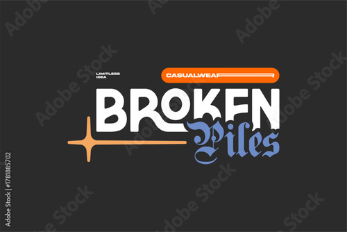 streetwear urban fashion template for printing	
