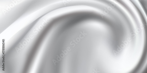 Silver foil background with metal mirror texture. Chrome gradient surface with light gloss. modern trendy design in vector illustration