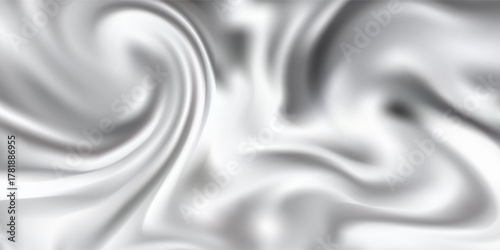 Silver foil background with metal mirror texture. Chrome gradient surface with light gloss. Vector aluminum grey sheet with reflection. Platinum and titanium abstract cold bg