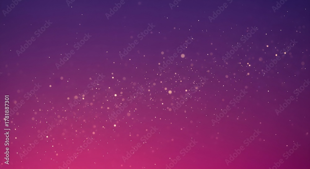 Fototapeta premium Abstract Pink and Purple Gradient Background with Glittering Particles for Creative Designs