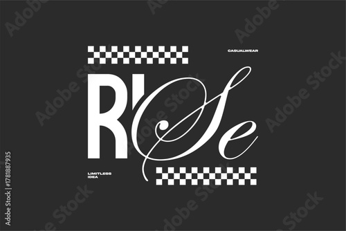 streetwear urban fashion template for printing	
