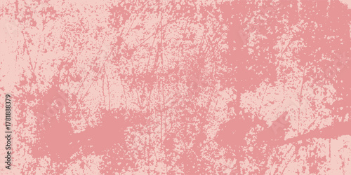 Distressed pink surface with vintage grunge effect, faded rough texture ideal for retro wall design, wallpaper, or decorative artwork.Eps10