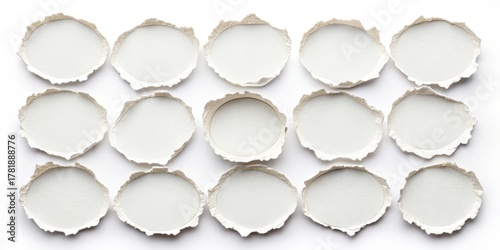 Torn Circles Grid Abstract ...
