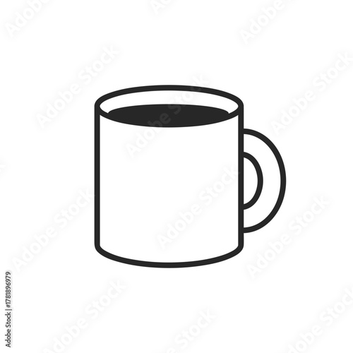 シンプルな飲み物の入ったコップのアイコン