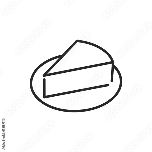 シンプルなケーキのアイコン