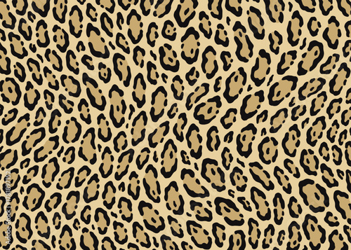 Leopard skin pattern design. Animal print vector illustration background. Wildlife fur skin design illustration for web, home decor, fashion, surface, graphic design