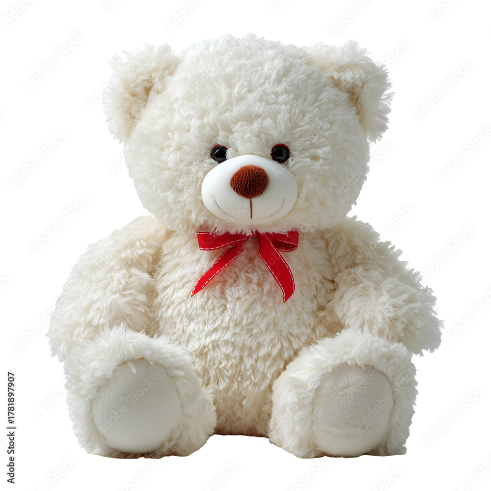 Obraz premium Teddy bear isolated on white background