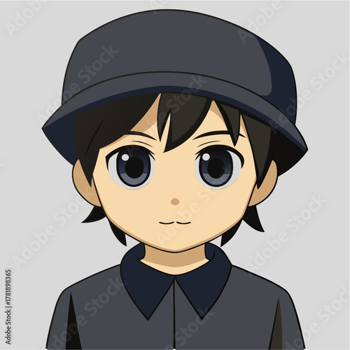 boy with hat