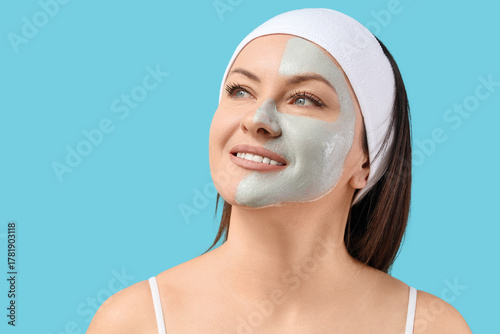 Beautiful adult woman in he...