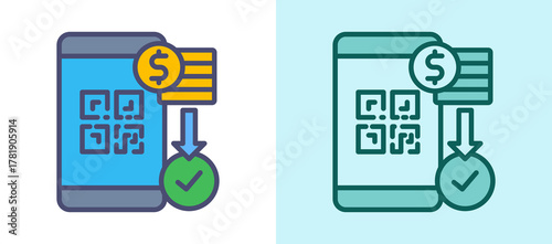 Cashless Pay whitegreen icon