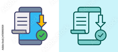 Digital Invoice whitegreen icon