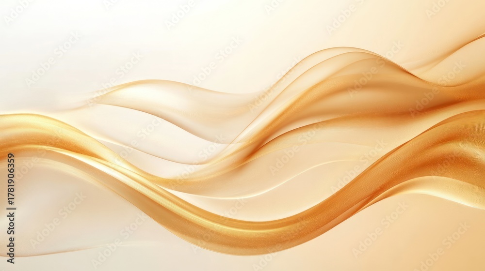 Obraz premium Abstract dynamic amber waves for modern and creative background visuals