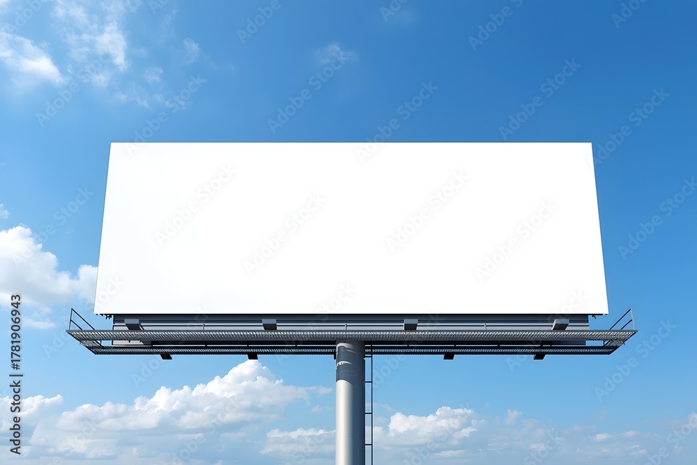 Obraz premium Blank big billboard over blue sky, put your own text here
