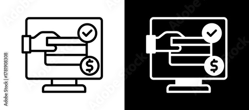 Payment Portal whiteblack icon