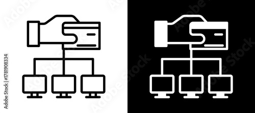 Payment Network whiteblack icon