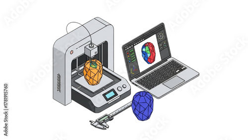 From digital design to physical object The 3D printing and rapid prototyping workflow