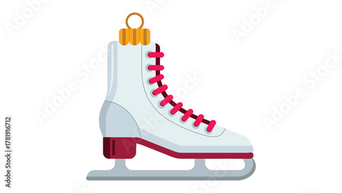 Skate Ornament for Winter: A festive winter ornament design of a classic ice skate, perfect for holiday-themed projects. 