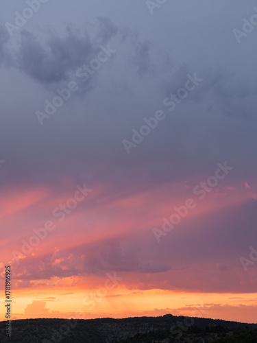 Peaceful sky at the end of the day symbolizing reflection and hope