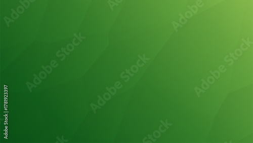 Modern abstract background with polygon shapes and smooth green gradient tones. Ideal for eco design, technology, business, or nature themes.