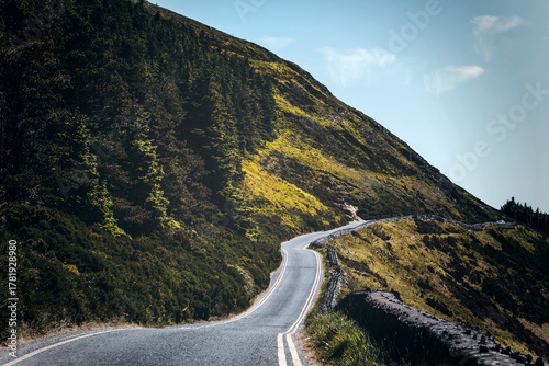 sally's gap view in wicklow mountains, ireland