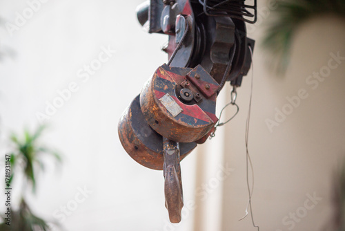 Background of a classic car steering wheel, a nine-series car with a manual transmission, a rural passenger transport vehicle in Thailand.