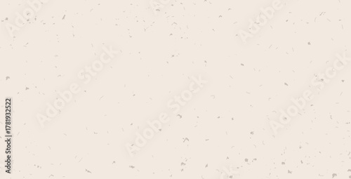 Textured craft paper backdrop. Mulberry washi with flecks. Natural beige fiber background. Recycled rice paper print. Vector nude colors surface. Vintage cream wallpaper. Handmade korean carton.