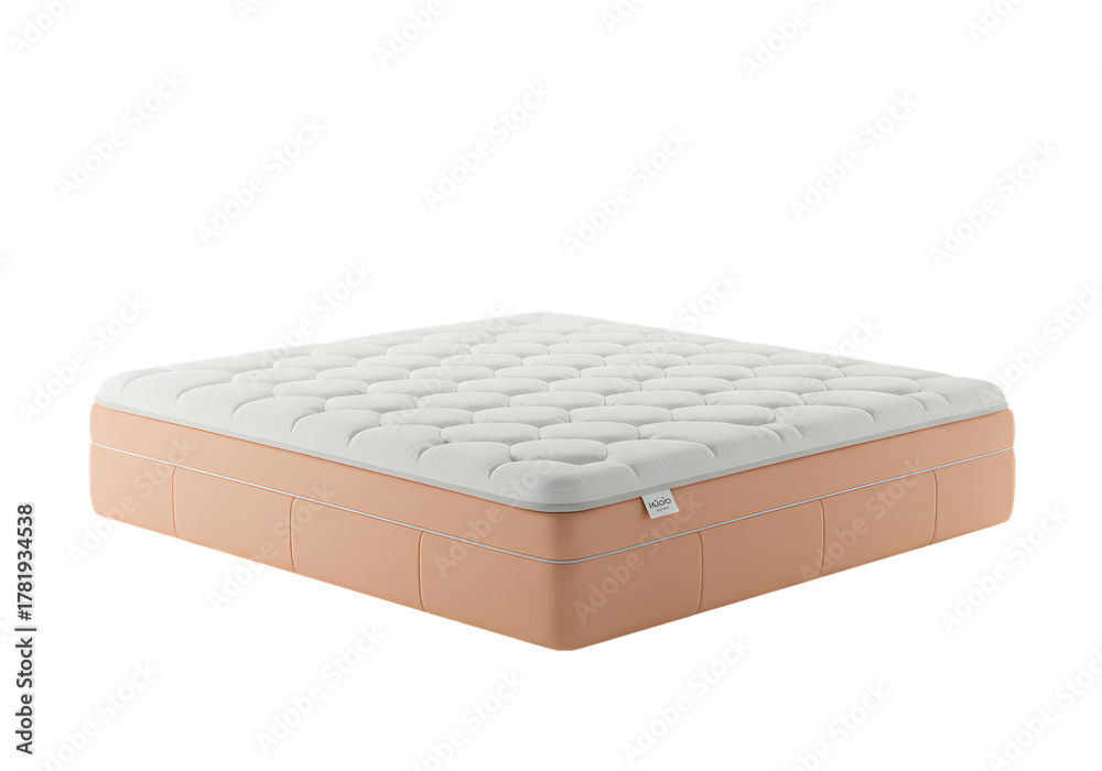Obraz premium Modern Mattress Comfort Sleep Bed on white background