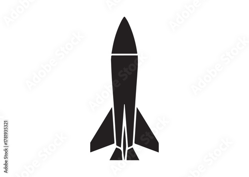 Tomahawk air rocket icon,Tomahawk air rocket solid vector